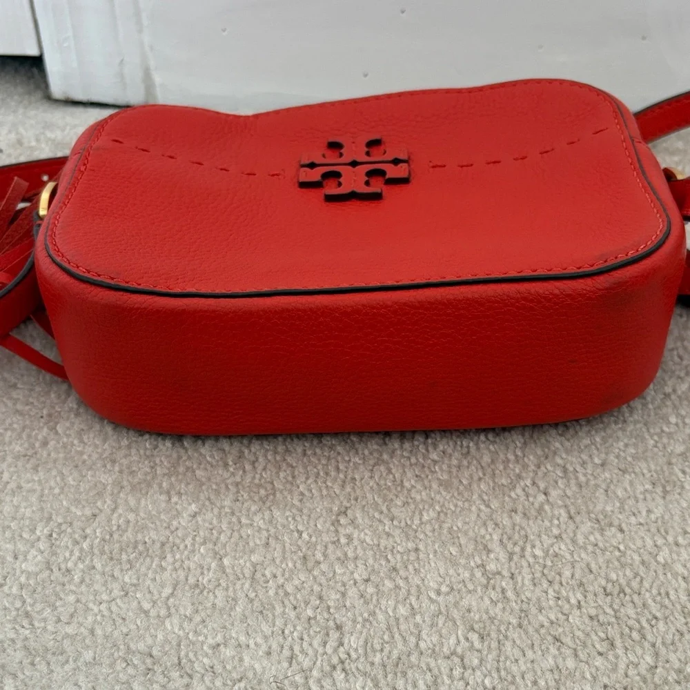 Tory Burch Vibrant Red Crossbody Bag - Picture 7 of 14